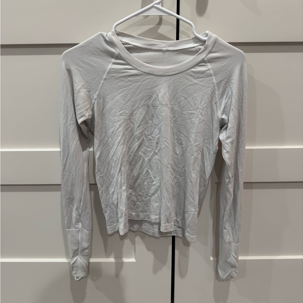 lululemon athletica White Long Sleeve Tee